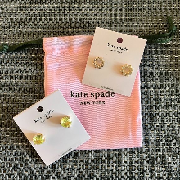 kate spade Jewelry - Kate Spade Rise & Shine + Full Circle Studs COMBO